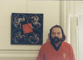 1993. On the personal exhibition in Burre sur Yvette, France.